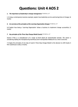 Load image into Gallery viewer, Unit 4 AOS 2 exam practice questions in the Busman Question Book resource for the VCE Business Management exam.