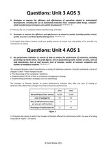 Load image into Gallery viewer, AOS 3 and Unit 4 AOS 1 exam-styled practice questions in the Busman Question Book resource for the VCE Business Management exam.
